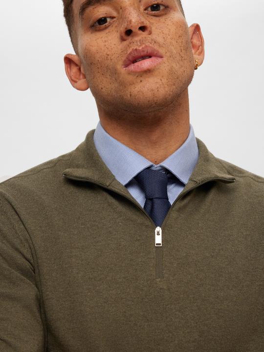 Image du produit Selected Homme Pull-over en maille mi-zip (XL)