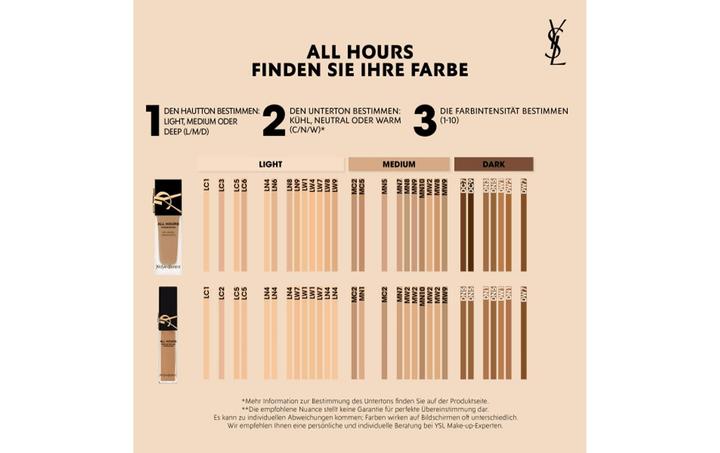 Actual product image Yves Saint Laurent All Hours Concealer MW2 15 ml (MW2)