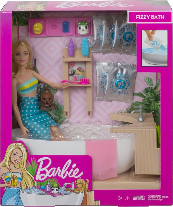 Produktbild Barbie Wellness Sprudelbad Spielset und Puppe (blond)