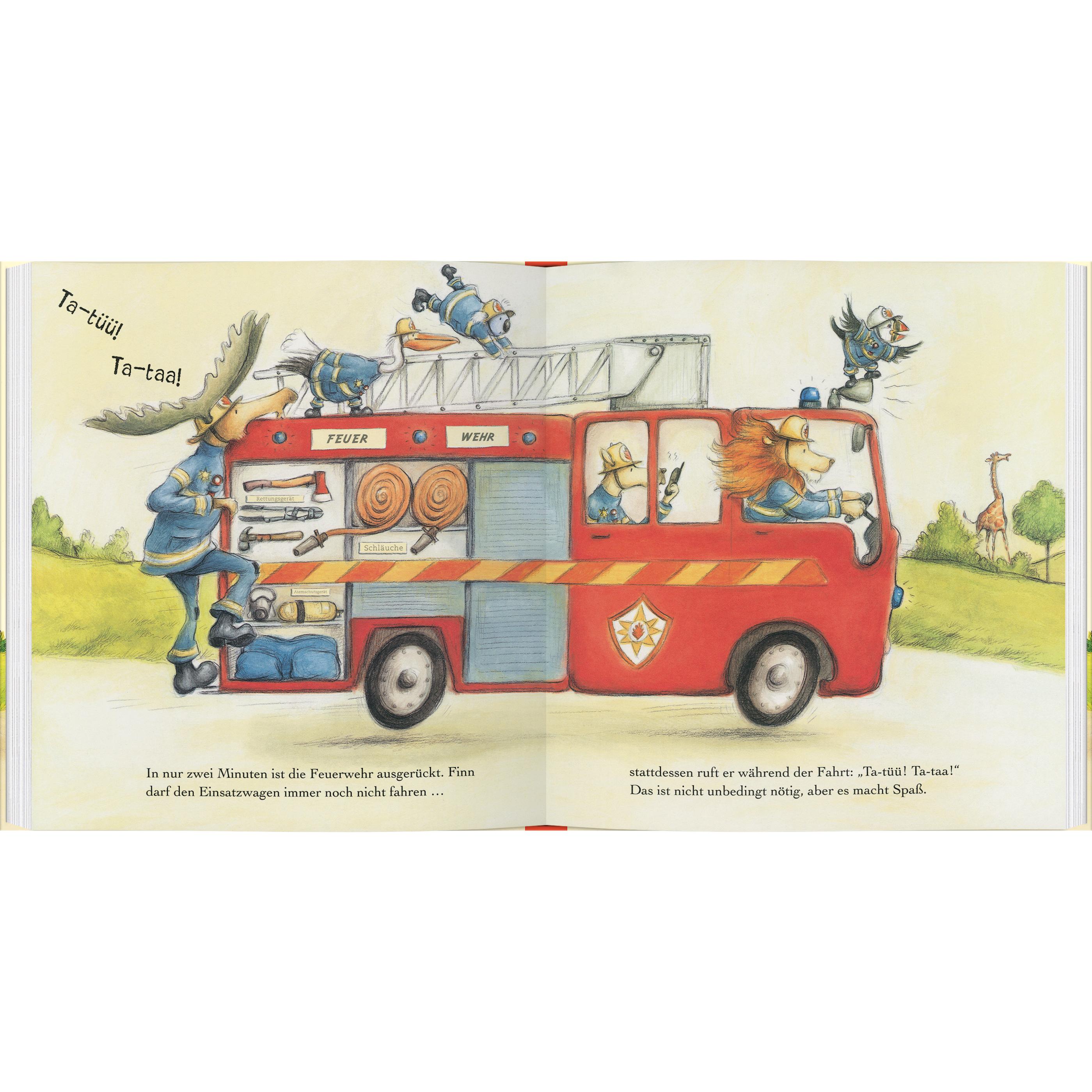 Finn, der Feuerwehrelch, Kinderbücher von Sharon Rentta