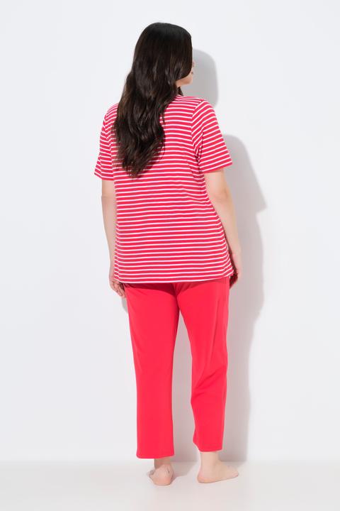 Produktbild Ulla Popken Pyjama, Ringel, Rundhals, Halbarm (60)