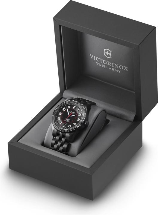 Immagine prodotto Victorinox Airboss Mecha 42, PVD BLK, quadrante BLK, br SST BLK (Orologio da pilota, 42 mm)