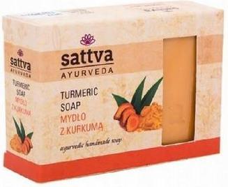 Sattva Ayurveda SATTVA Mydło do ciała w kostce z Kurkumą 125g (Hard soap, 125 g)