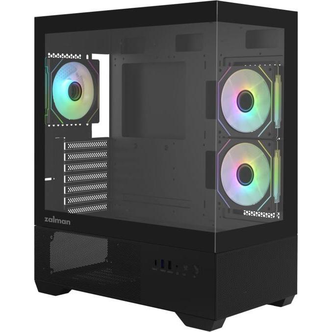 Zalman Boitier Moyen Tour ATX Chronix v2 avec panneaux vitrés (Noir) (ATX), Case PC, Nero