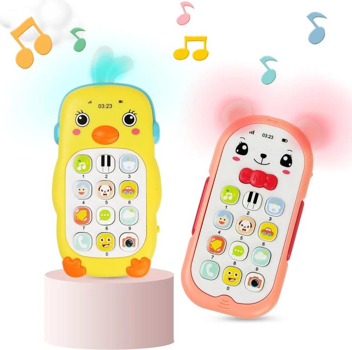 Image du produit Activity Board Téléphone portable musical pour bébé avec son et lumière Jouet électronique pour téléphone portable