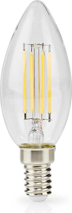Produktbild Nedis LBFE14C352 LED-Filament-Lampe E14 Kerze 4.5 W 470 lm 2700 K Warmweiss Anzahl der Lampen in der (E14, 470 lm, 1x)
