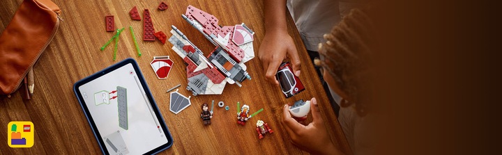 Actual product image LEGO Ahsokas Jedi Interceptor (75401, LEGO Star Wars)