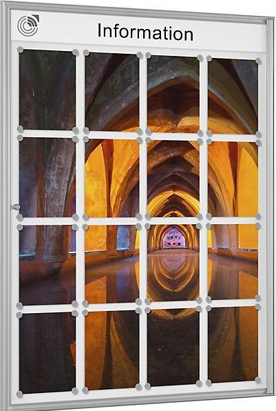 Image du produit Schaar-Design Vitrine simple BASIC (Tableau noir, 134 x 98.50 cm)