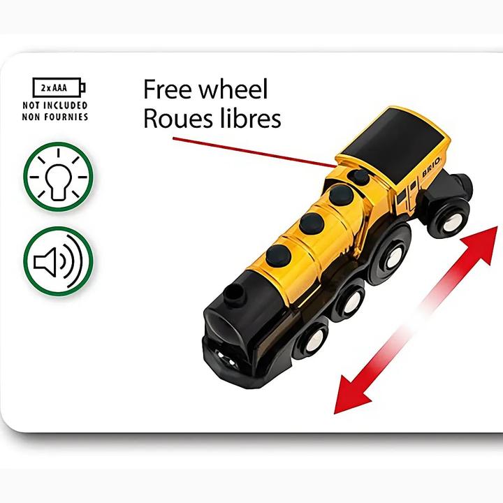 Image du produit Brio Locomotive à pile dorée