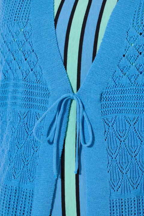 Produktbild Ulla Popken Strickjacke, Ajour, V-Ausschnitt, Langarm (50, 52)