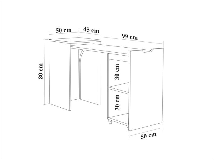 Produktbild Homitis Modulo Study Desk (97 x 47 x 75 cm)