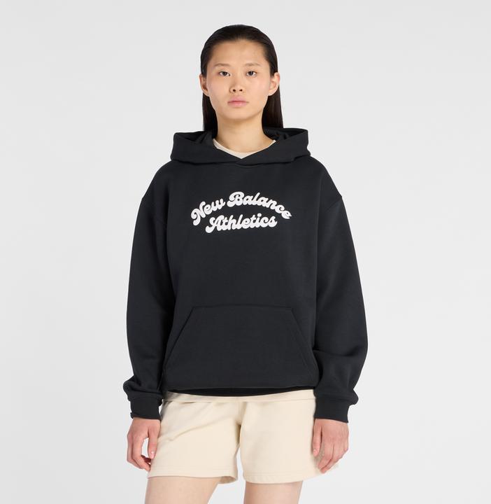 Actual product image New Balance W Linear Heritage Fleece Long Hoodie (XS)