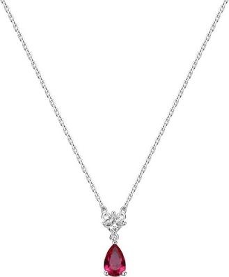 Actual product image Brosway - Passion Ruby Fancy Sterling Silver Necklace FPR111
