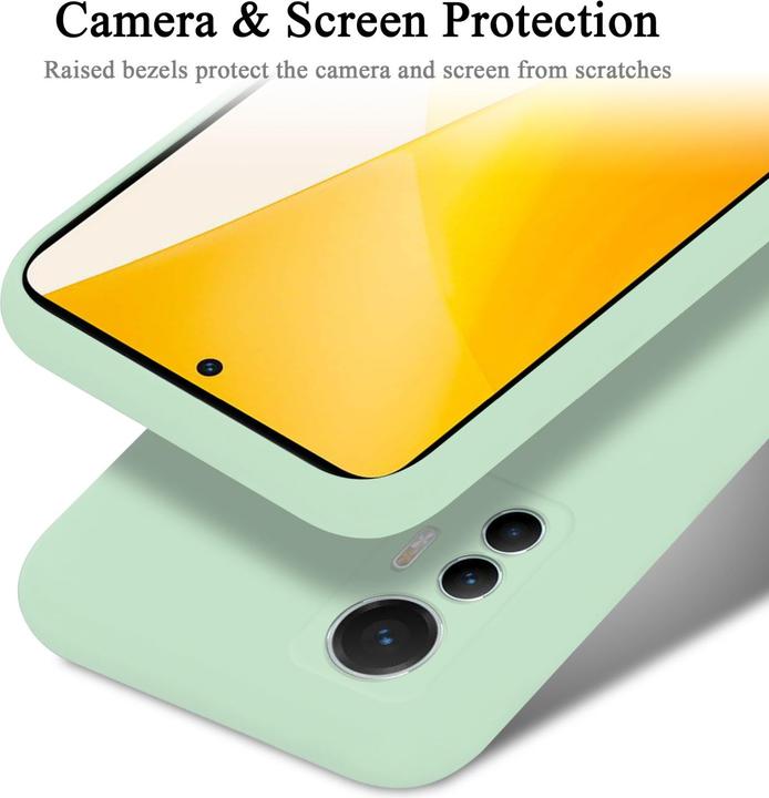 Actual product image Cadorabo TPU Liquid Silicone Case Cover for Xiaomi 12 LITE (Xiaomi 12 Lite)
