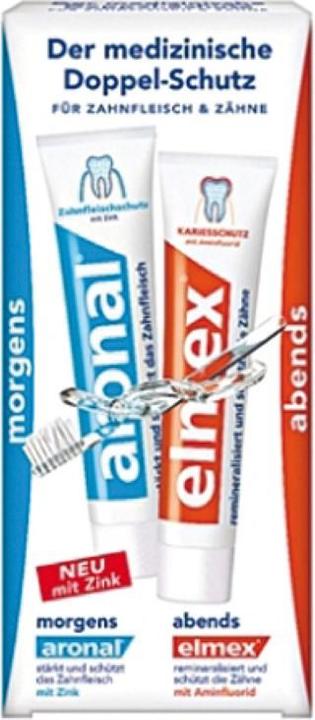 Productafbeelding Elmex aronal tandpasta set 2x 75 ml (150 ml)