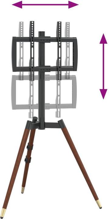 Actual product image vidaXL TV stand 37-65 inch screen Max VESA 400x400 mm 40 kg (40 kg, 37" - 65")