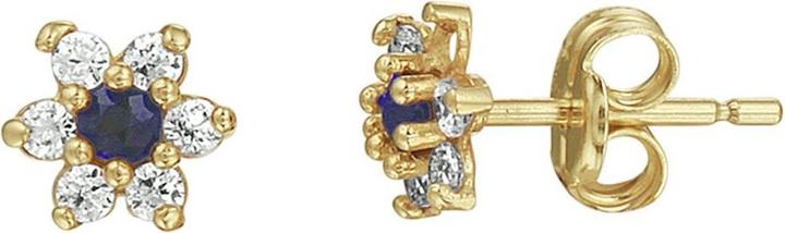 Produktbild Marie Celeste Ohrknöpfe Safter und Zirkonia Halo - Gold