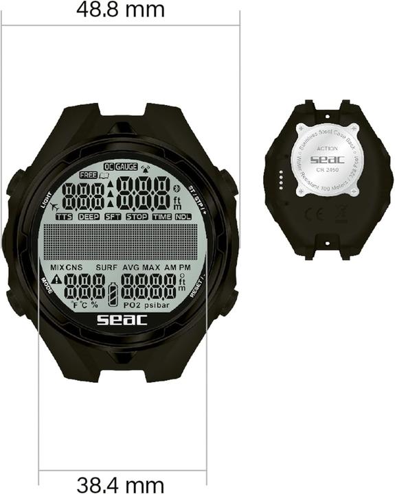 Actual product image Seac Action Dive Computer