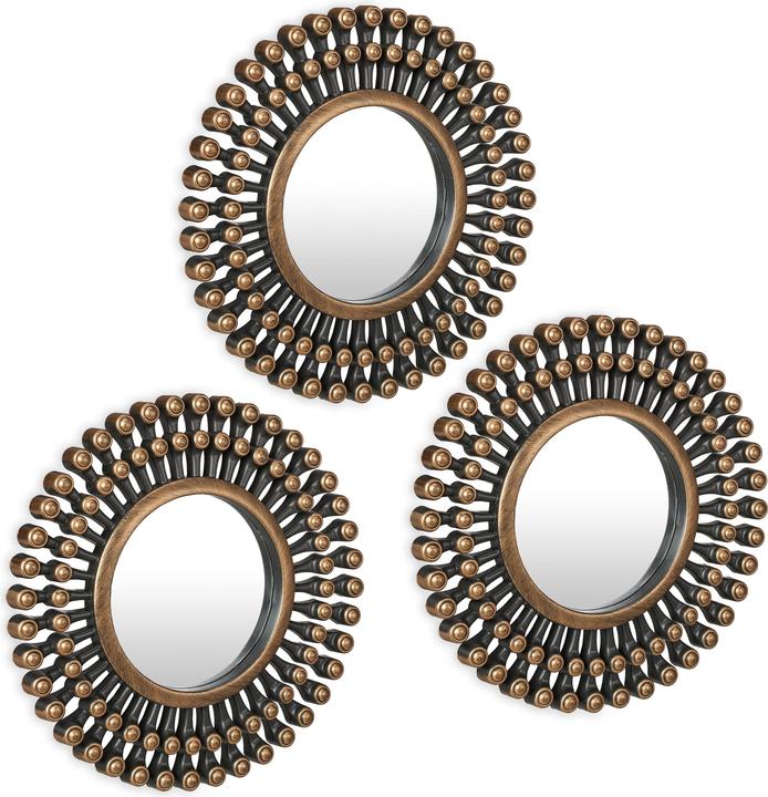Productafbeelding Relaxdays 3x spiegel (25 x 2 x 25 cm)