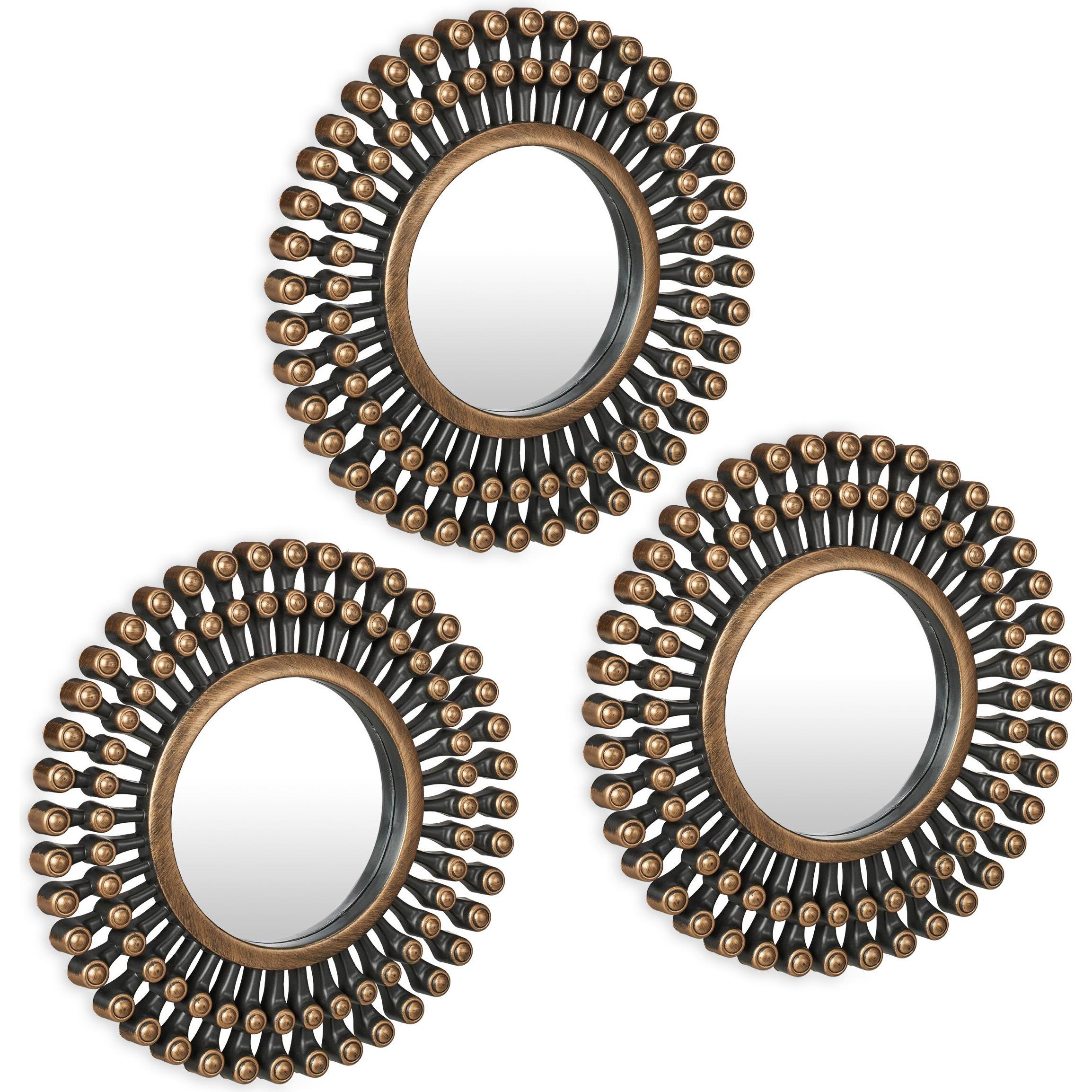 Thumbnail - Relaxdays, Spiegel, 3x Spiegel (25 x 2 x 25 cm)