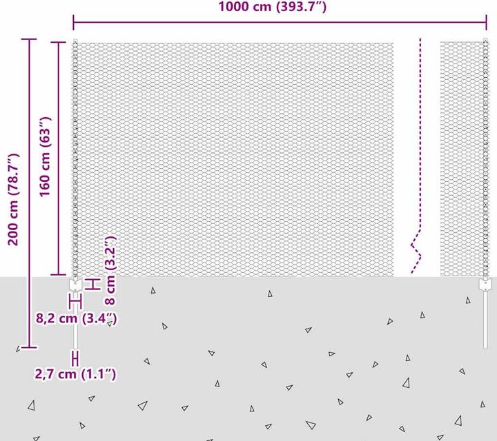 Produktbild vidaXL Aussenbarriere