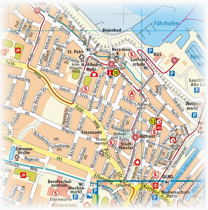 Produktbild Cuxhaven und umzu (mit Stadtplan) 1:60 000 60000