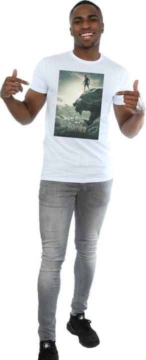 Actual product image Mens Black Panther Poster T-Shirt (M)