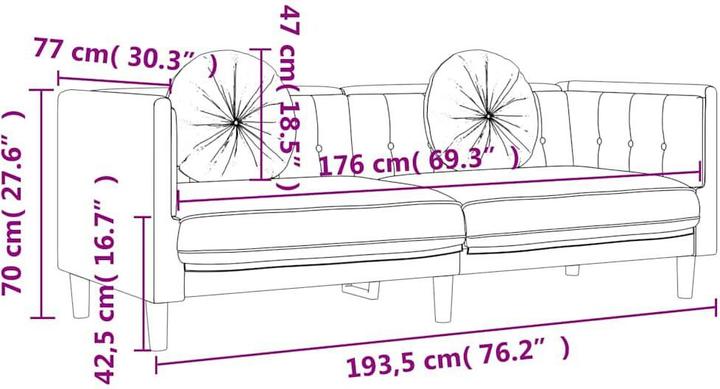 Produktbild vidaXL Jukka (3-Sitzer)