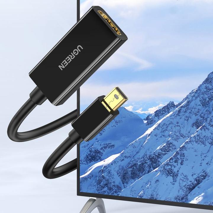 Actual product image Ugreen Mini Display Port to HDMI Adapter Converter 4K (HDMI, Mini DP, 25 cm)