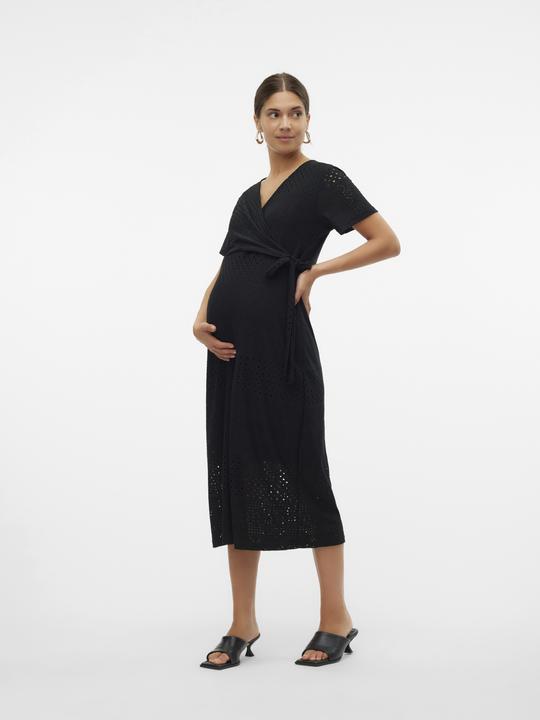 Produktbild Mamalicious Normal geschnitten V-Ausschnitt Midikleid Kleid (XS)