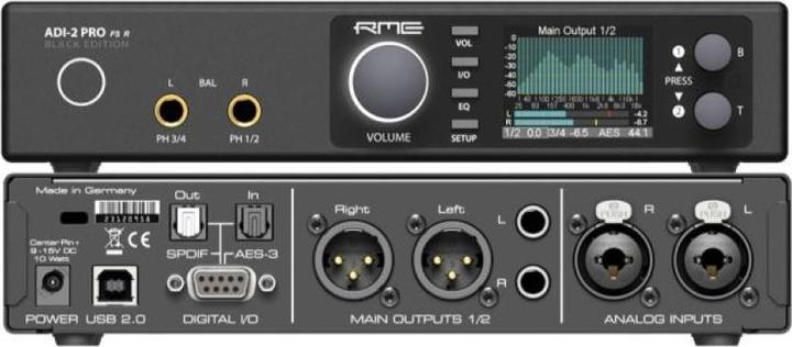 RME Audio Transducer ADI-2 Pro FS R Black Edition (USB-DAC, Display)