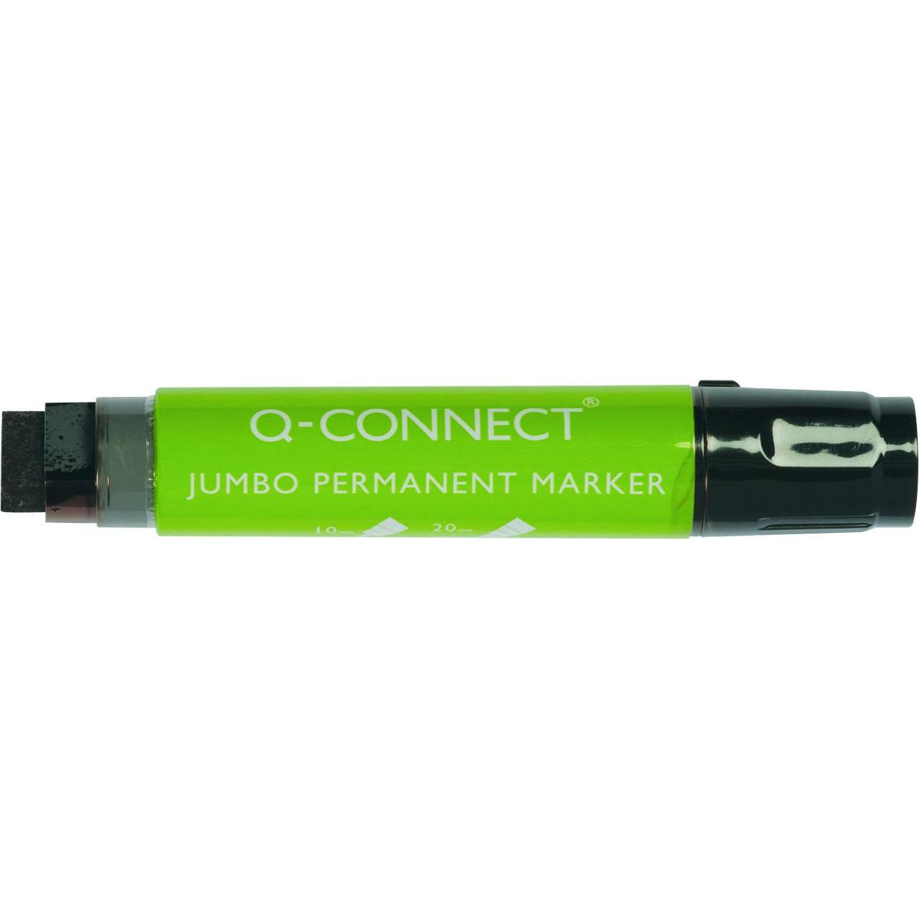 Q-Connect, Marker, Jumbo-Industriemarker, abgeschrägt, 2–20 mm (Linie), schwarz (Schwarz)