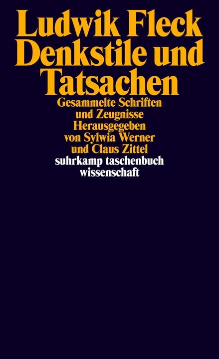 Produktbild Denkstile und Tatsachen (Deutsch, Ludwik Fleck, 2011)