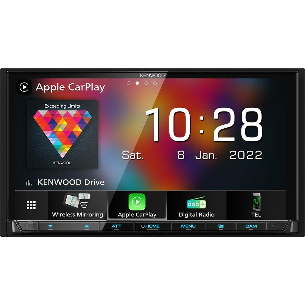 Kenwood, Autoradio, DMX-8021DABS con CarPlay, Android Auto, applicazione Sygic per la navigazione in camper (Auto Android, Apple Carplay)