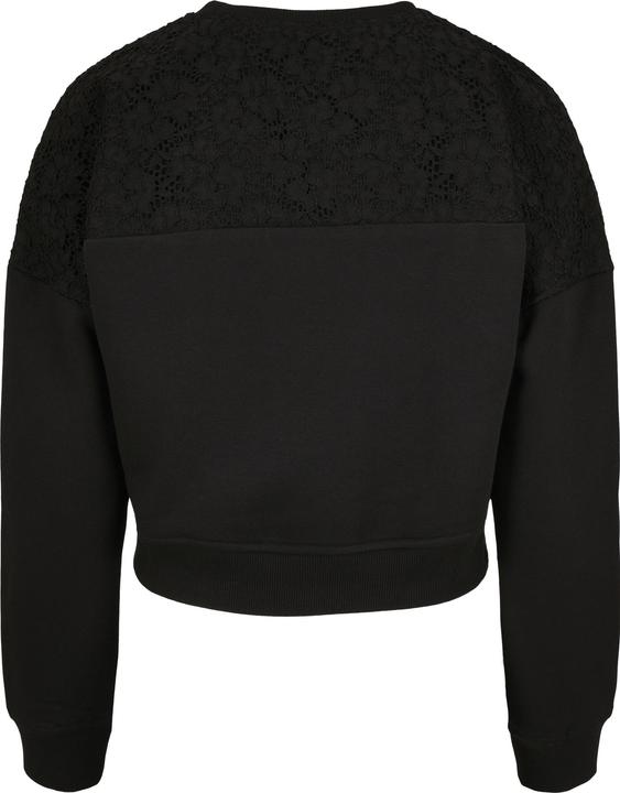 Produktbild Urban Classics Ladies Short Oversized Lace Inset Crew (M)