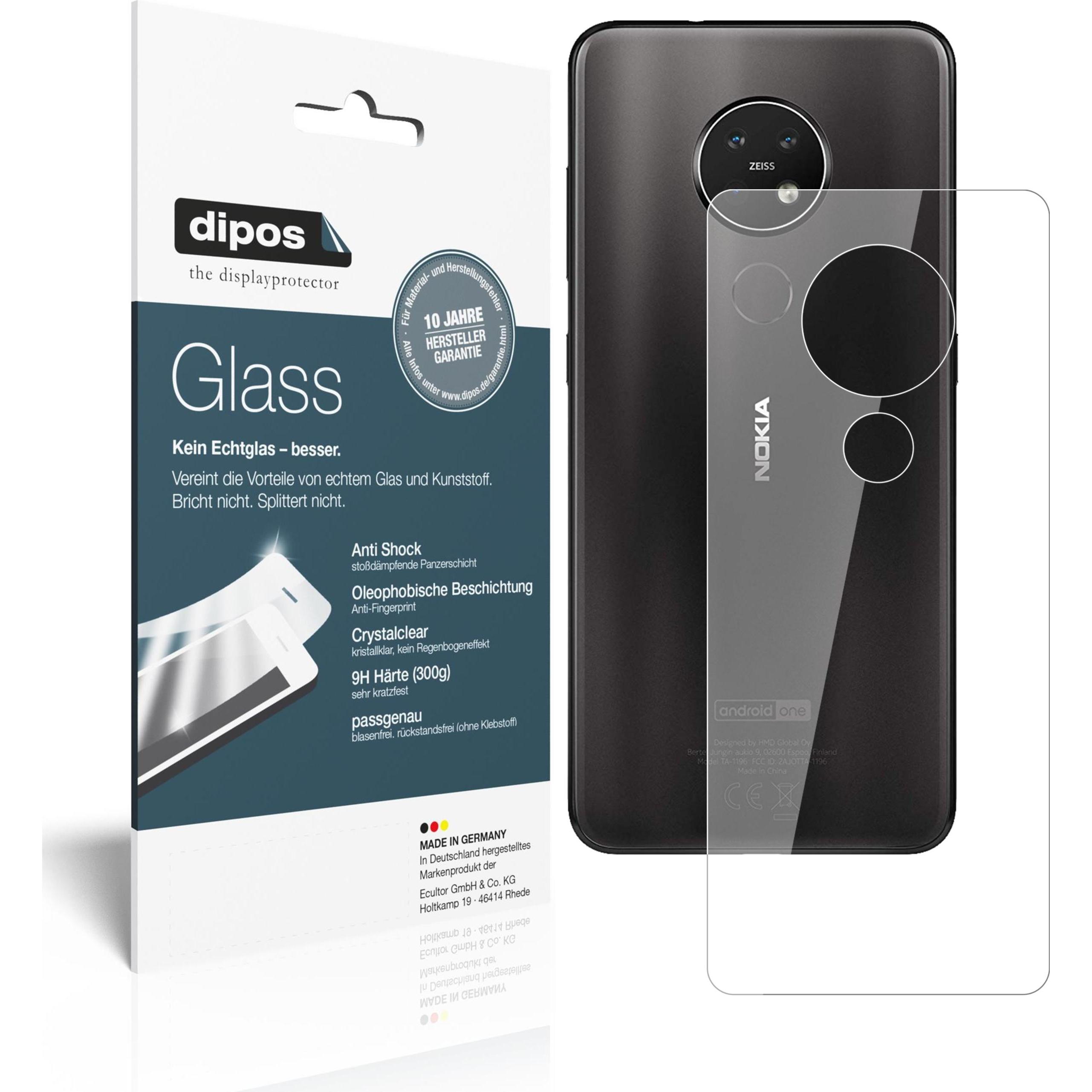 Dipos Displayschutz Anti-Shock (2 Stück, Nokia 7.2), Smartphone Schutzfolie, Transparent