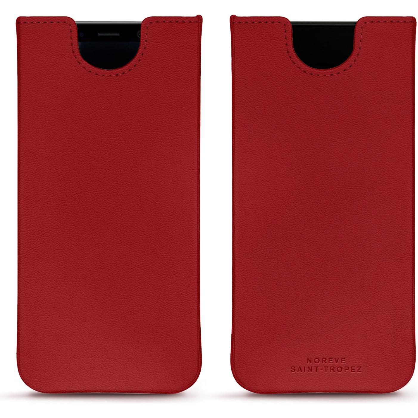 Noreve Lederschutzhülle (Samsung Galaxy S8), Smartphone Hülle, Rot