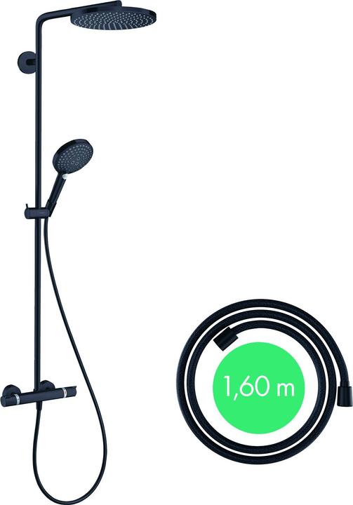 Produktbild hansgrohe Raindance Select S Showerpipe 240 (mattschwarz)
