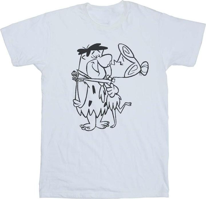 Immagine prodotto The Flintstones Fred and Wilma Kiss Maglietta Ampia Donna (M)