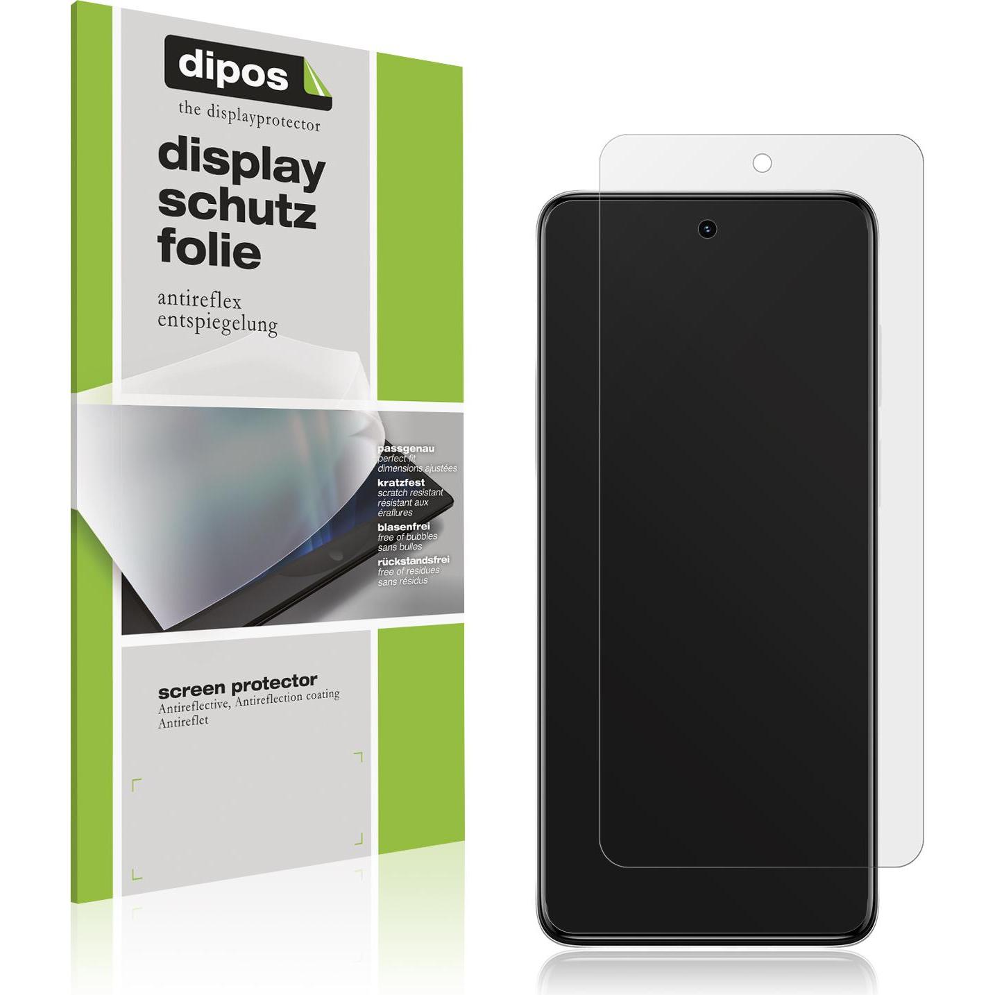 Dipos Displayschutzfolie Antireflex (5 Stück, Motorola Moto E32s), Smartphone Schutzfolie, Transparent