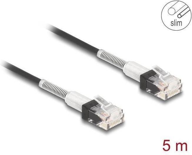 Produktbild Delock RJ45 Netzwerkkabel mit doppeltem Knickschutz Cat.6A U (U/UTP, CAT6a, 5 m)