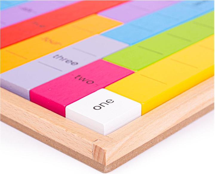 Actual product image Bigjigs Math game wooden connect numbers