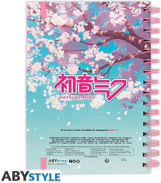 Immagine prodotto ABYstyle Hatsune Miku Notebook A5: Cherry Blossom (A5, Nessuna)
