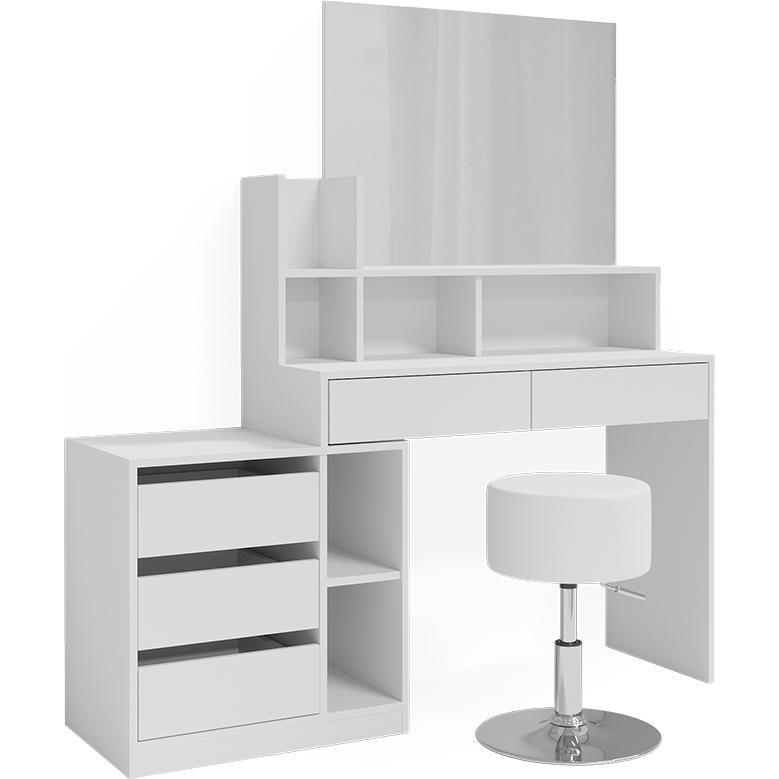 Vicco, Schminktisch, Anja mit Hocker (140 x 40 x 115 cm)