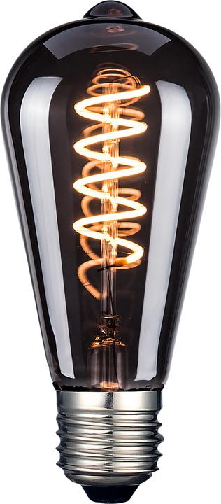 Luxula Lampada a filamento LED, SPIRALE, Pera, E27, 4W, 40lm, 1800K, dimmerabile (E27, 40 lm, 1 x)