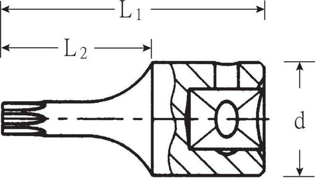 Actual product image Stahlwille Torx® bit