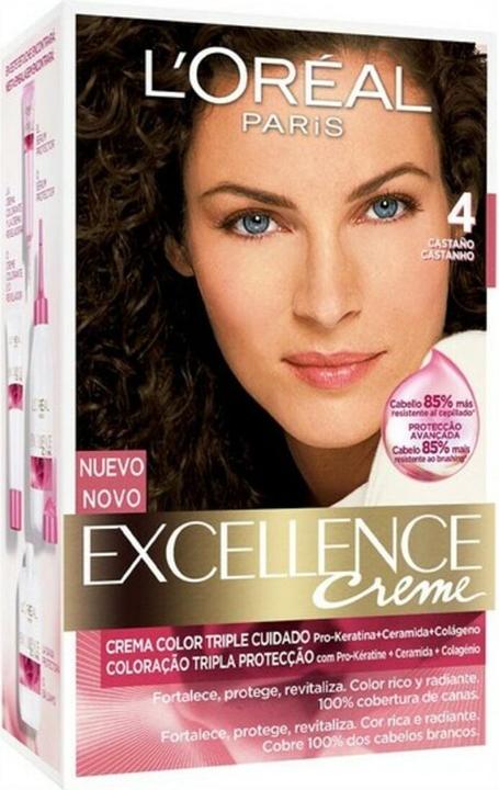 Produktbild L'Oréal Paris EXCELLENCE Creme tinte #4 castaño (4 Kastanie)