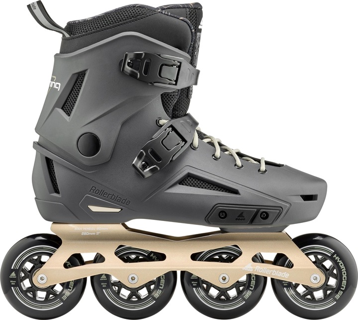Rollerblade Inline Skate Lightning 90mm - Black / Red Colors: Anthracite/Taupe-45 (45.5, 46)