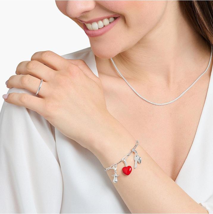 Image du produit Thomas Sabo Charm pendentif clé avec coeur argenté (Argent 925)