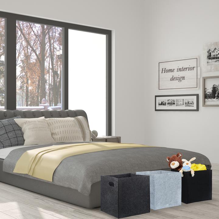 Immagine prodotto Relaxdays Cesto quadrato versatile (30 x 30 x 30 cm, 23 l)